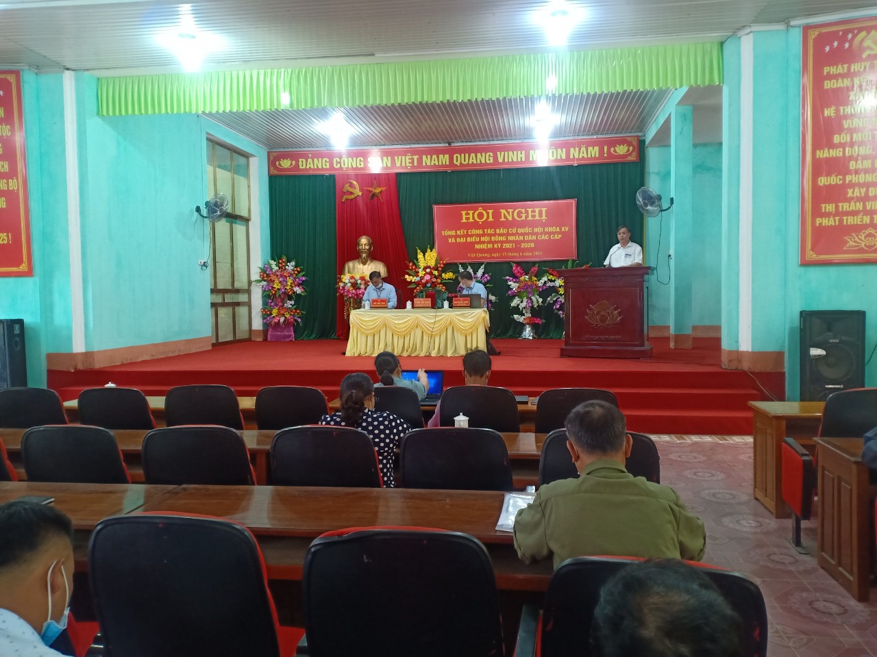 Thị trấn Việt Quang  tổ chức Hội nghị thực hiện quy trình giới thiệu nhân sự ứng cử chức danh chủ chốt chính quyền xã, khóa VIII, nhiệm kỳ 2021 - 2026